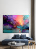 Genesis | No.1 of Series | Exclusive 1-of-1 Digital Abstract | Teal Pink Boho Modern Colorful Printable Wall Art 8K High Resolution |Shan E Sakeena