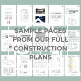 10' x 17' Clover Tiny House DIY Build Plans - 301 Sq Ft 1 Bedroom with Porch - Full Blueprint