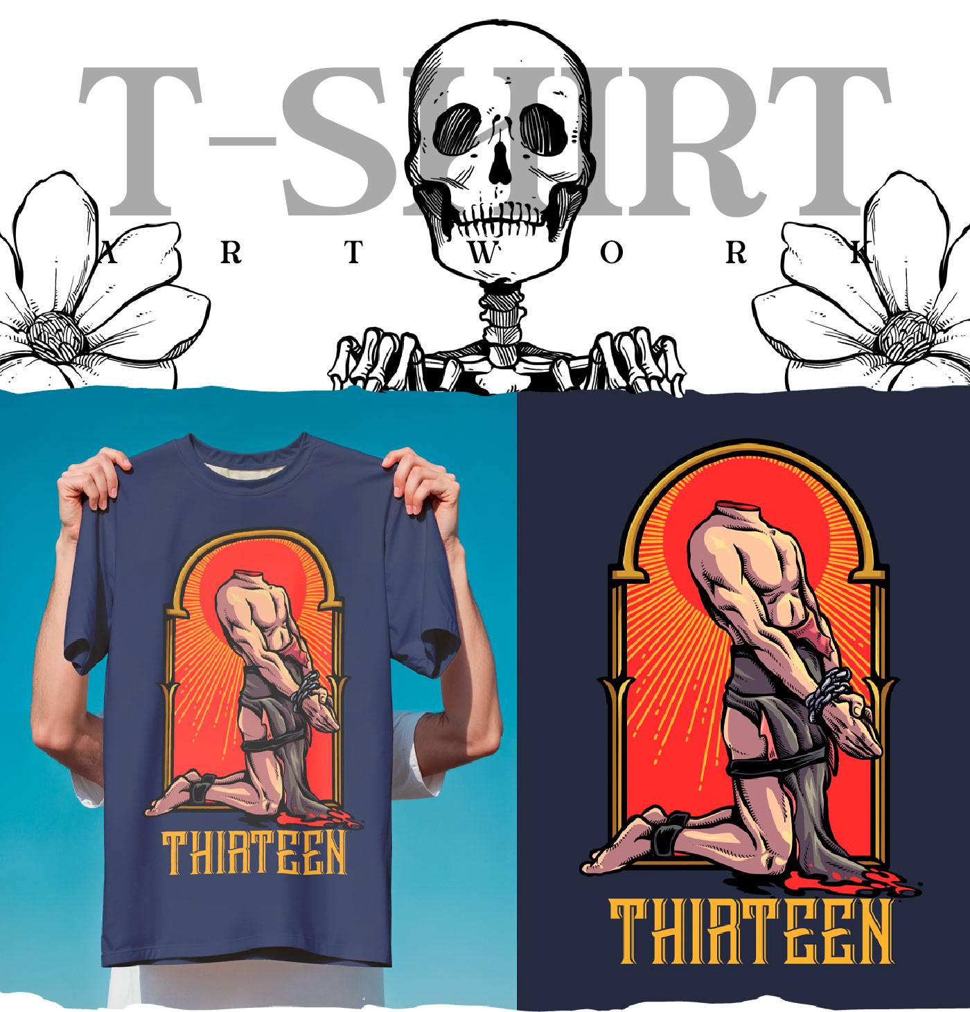 Thiateen, Luxury Streetwear Graphic Tee , Unisex White T-Shirt , Urban Fashion Shirt PNG