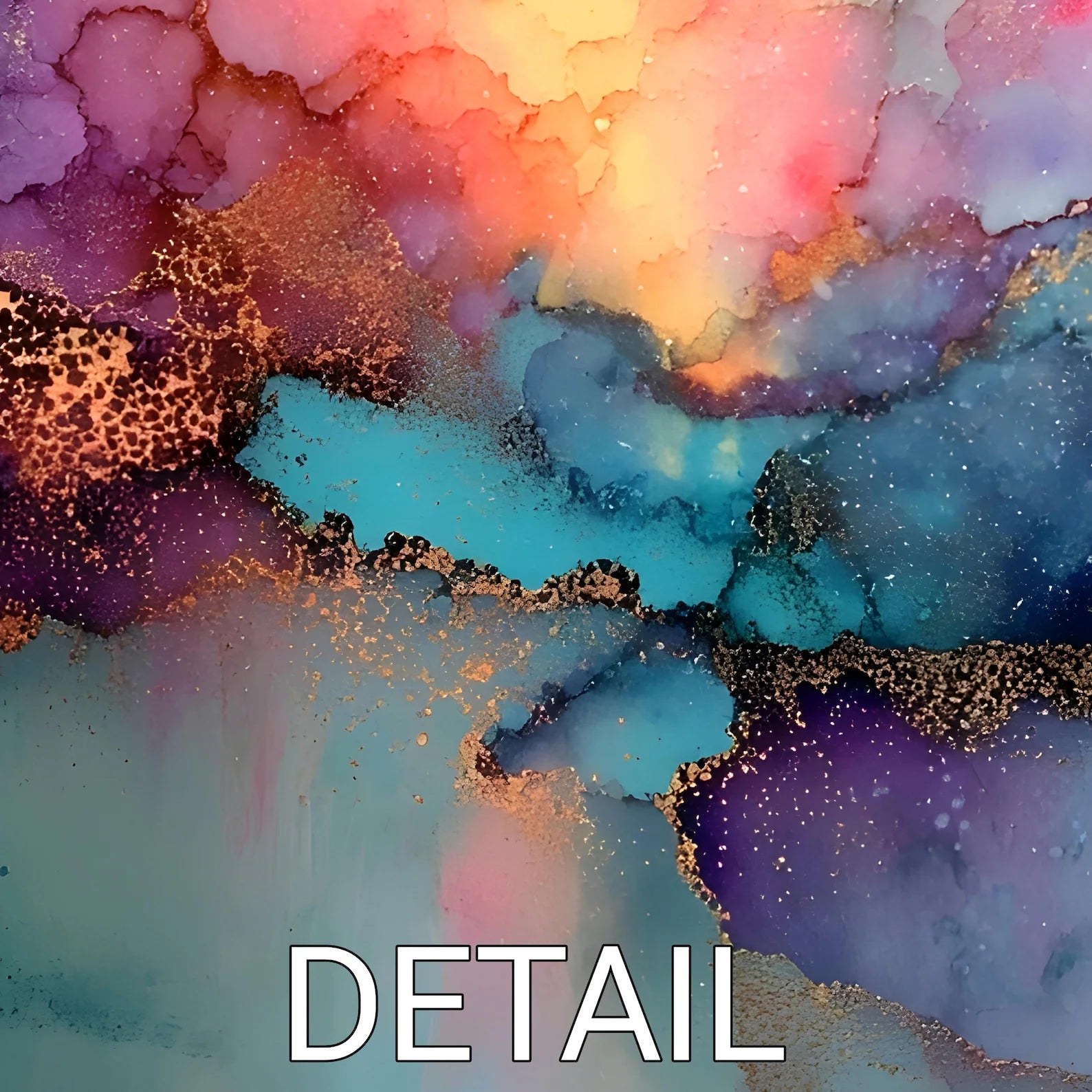 Genesis | No.1 of Series | Exclusive 1-of-1 Digital Abstract | Teal Pink Boho Modern Colorful Printable Wall Art 8K High Resolution |Shan E Sakeena