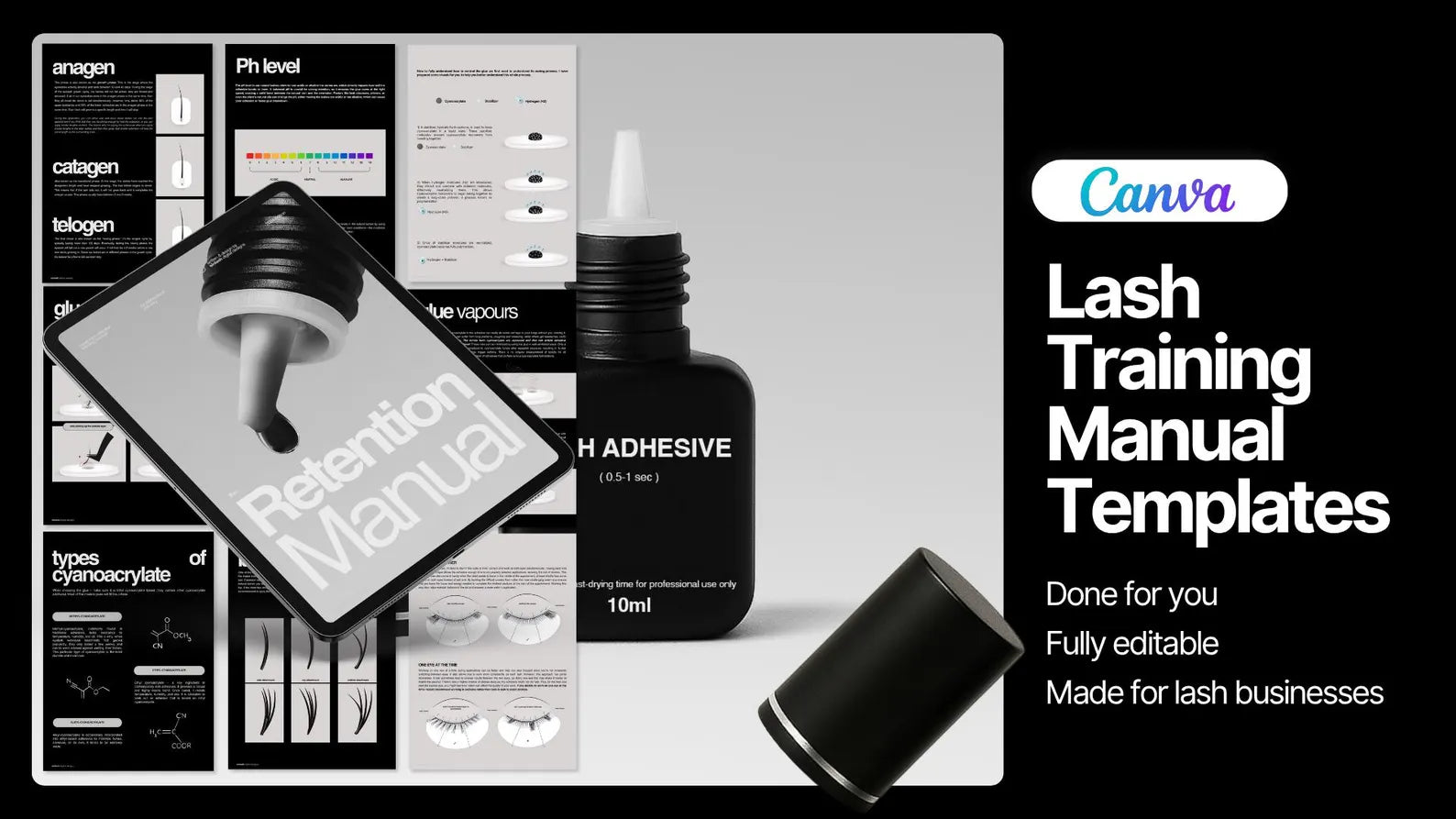 Complete Lash Educators  Bundle | Full Eyelash Course Template System