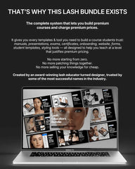 Complete Lash Educators  Bundle | Full Eyelash Course Template System