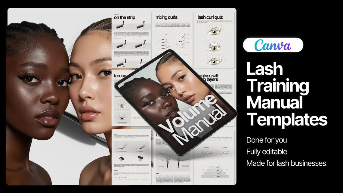 Complete Lash Educators  Bundle | Full Eyelash Course Template System