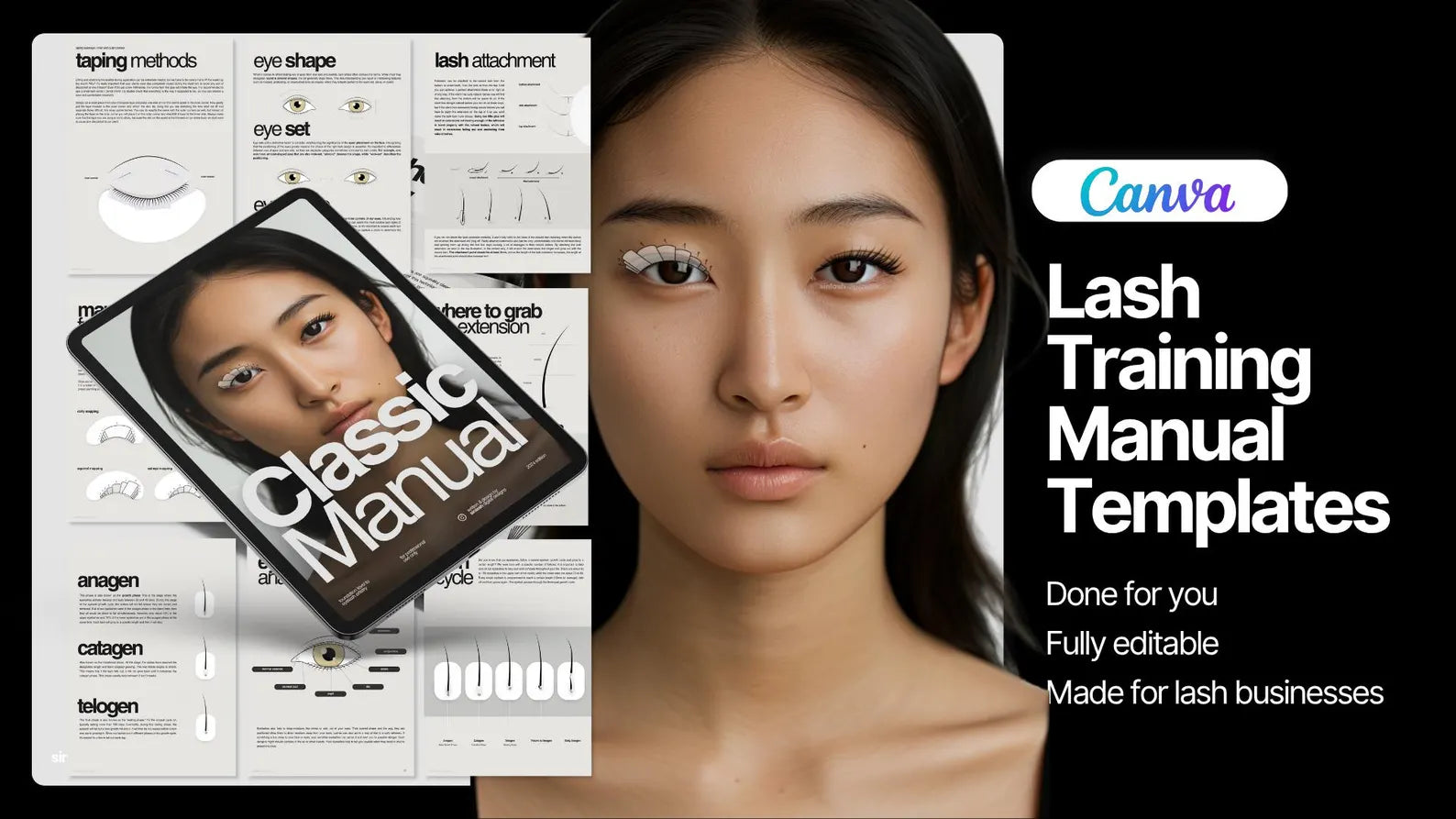 Complete Lash Educators  Bundle | Full Eyelash Course Template System