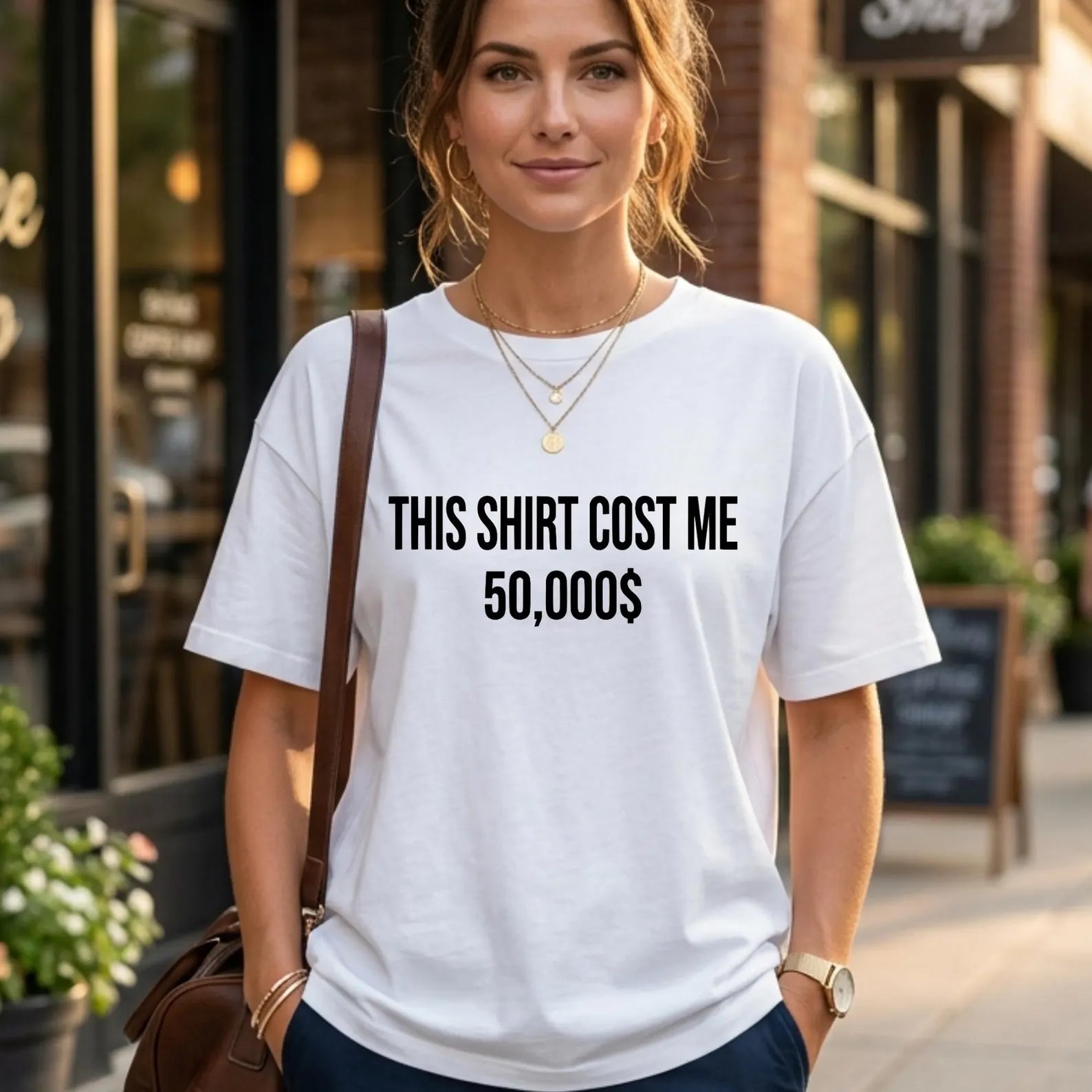 This Shirt Cost Me 50,000 Dollars T-Shirt, Funny Rich Shirt PNG, Expensive Shirt Design, Money Joke Shirt, Digital Download