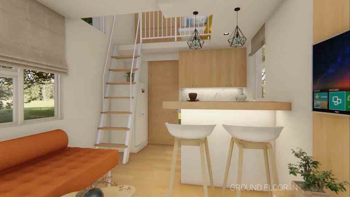 10' x 17' Clover Tiny House DIY Build Plans - 301 Sq Ft 1 Bedroom with Porch - Full Blueprint