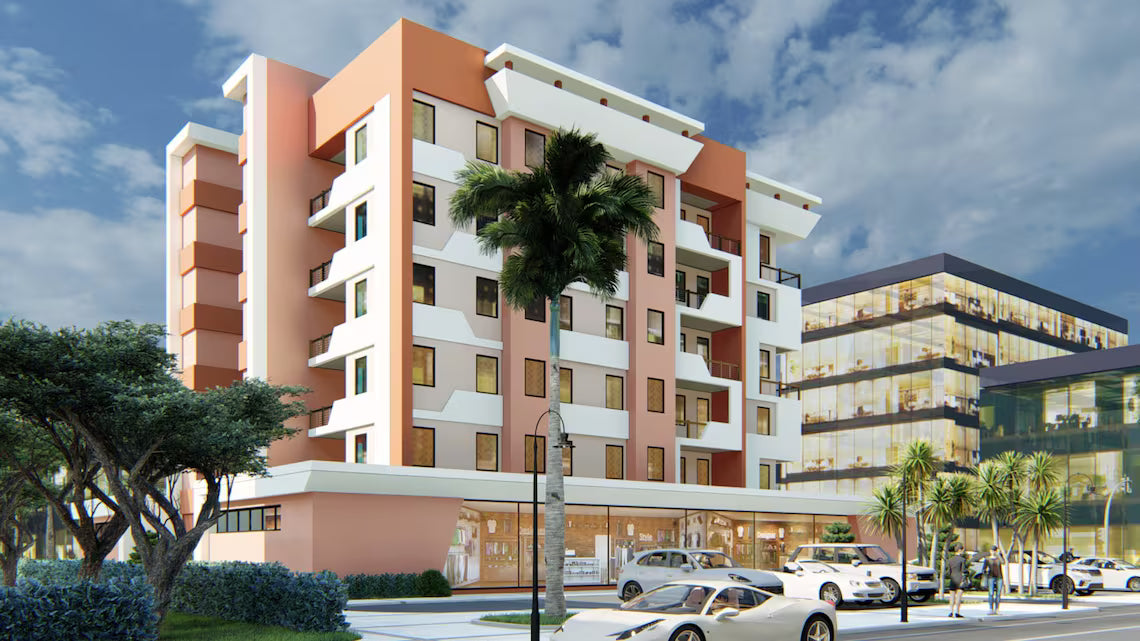 5-Story Duplex House Plan with Retail Space (Digital Download)
