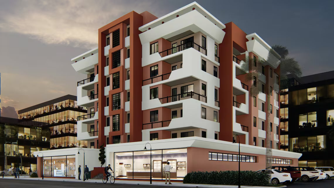 5-Story Duplex House Plan with Retail Space (Digital Download)