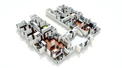 5-Story Duplex House Plan with Retail Space (Digital Download)