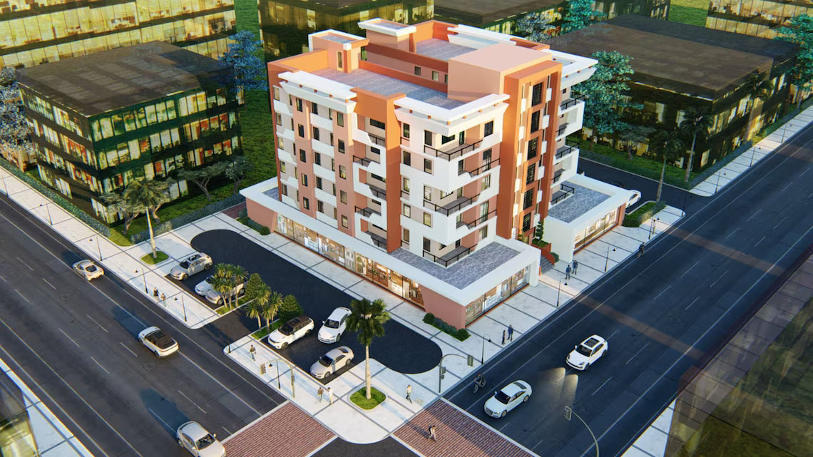 5-Story Duplex House Plan with Retail Space (Digital Download)