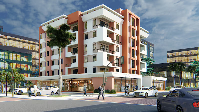 5-Story Duplex House Plan with Retail Space (Digital Download)