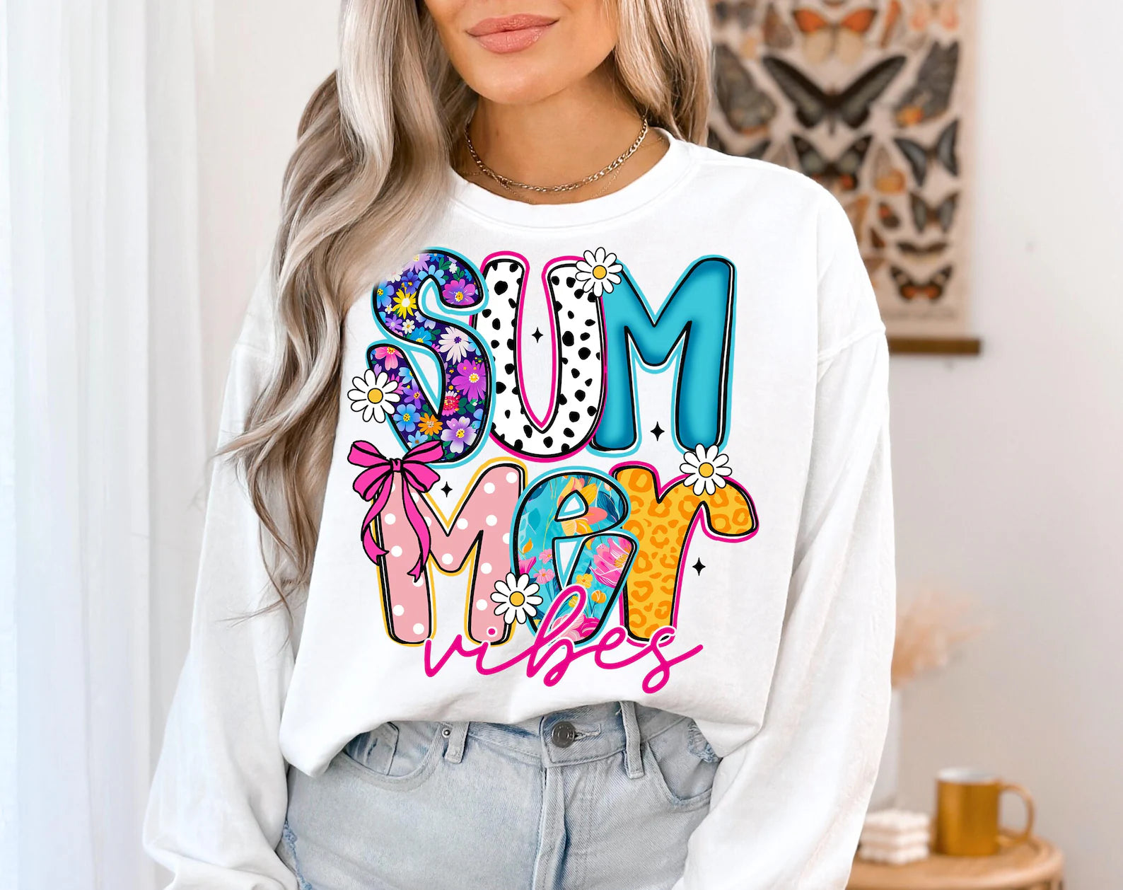 Summer Vibes Shirt PNG, Shirt Png Download, Floral Tee Shirt Sublimation, Retro Summer Shirt Png, Png For Tshirt, ,Beach Png Summer T-shirt