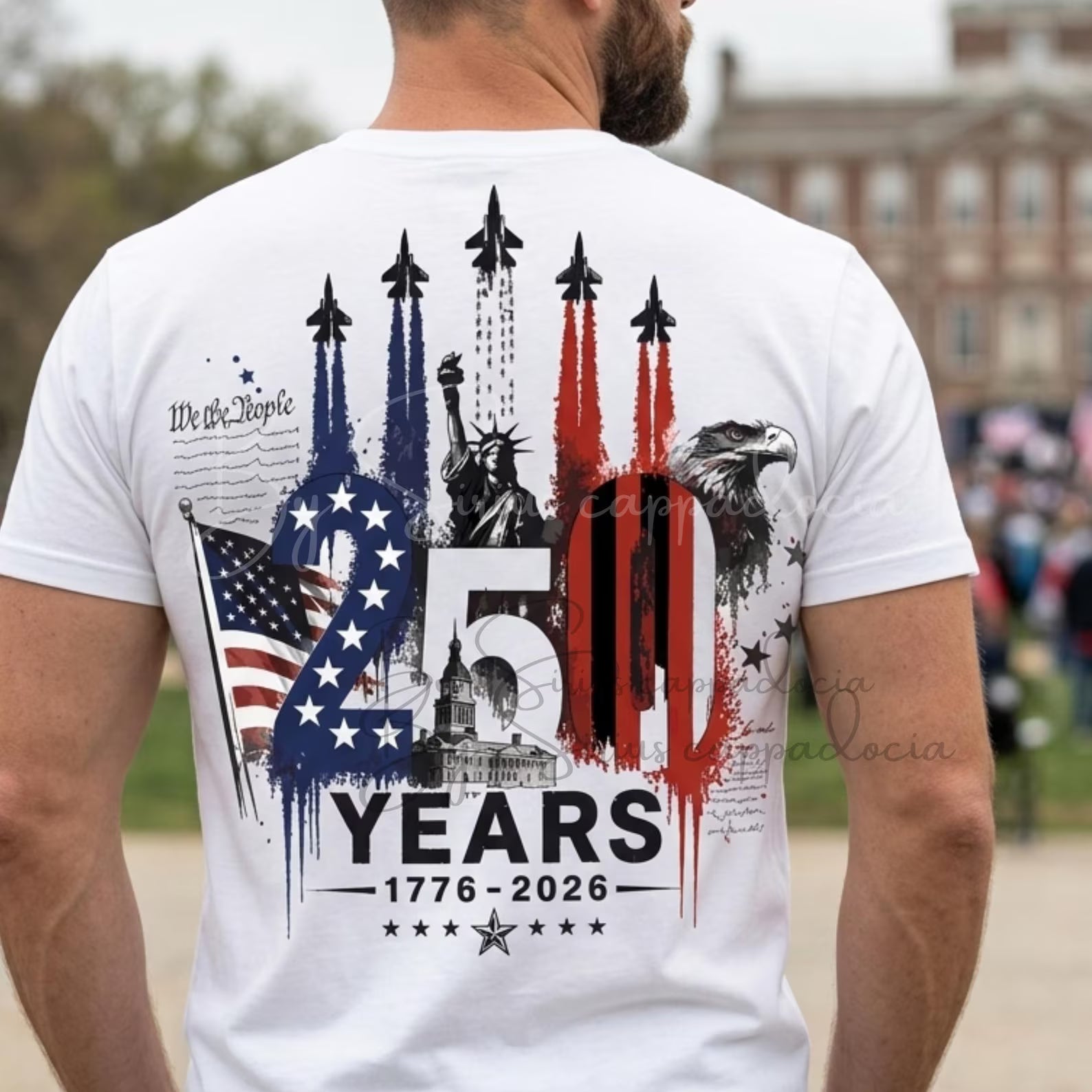 USA 250th Anniversary Shirtdesign Svg Png, Semiquincentennial 1776-2026 T-Shirt, Patriotic American Pride Tee, 4th of July 2026 PNG
